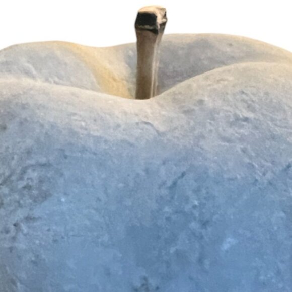 Concrete Apple Metallic Gold Paperweight Bookend Boho Decor 3.5" tall x 4" wide - Picture 4 of 9